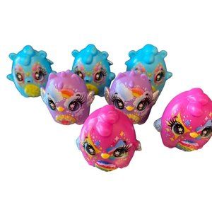 Lot of 7 Glamfetti Glam Hatchimals Assorted Series Collectible Mini Figures